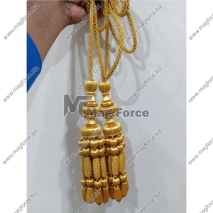 Borla de lingotes dorados con cordón para borlas de decoración Precio al por mayor Borlas de decoración de la casa - Product Image 3