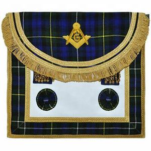 Pakistan Made High Quality Masonic Regalia Scottish Rite Master Mason Apron Embroidery Designs Masonic Apron - Product Image 3