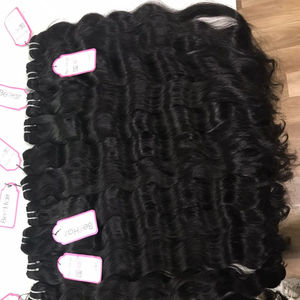 VIRGIN Remy Double Machine natural wavy bundles High Quality vietnamese HUMAN HAIR EXTENSION at wholesale price - Product Image 1