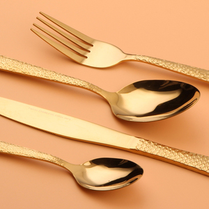 Juego de cubiertos de oro 2023, juego de cubiertos de acero inoxidable, cubiertos europeos de mesa para AU - Product Image 6