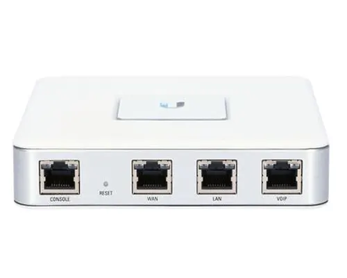 UBNT USG yönlendirici UniFi güvenlik ağ geçidi duvara monte 3x RJ45 1000 Mb/s sessiz çalışma Fiber optik kablolar