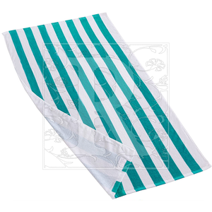 ผ้าขนหนูชายหาดอัดลายดอกไม้ผ้าฝ้าย100% หรูหราโลโก้ตามสั่งโดยผู้ผลิต - Product Image 5