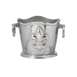 Cubo de vino de champán de fundición de aluminio brillante con mango de cadena Enfriador de vino de hielo de metal fundido único para fiesta de Bar - Product Image 3