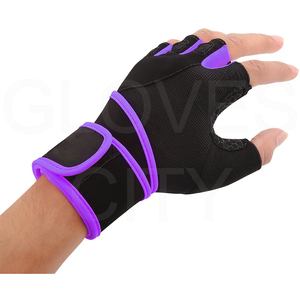 For <b>GLOVES</b> City Competition Half-Finger Workout <b>Gloves</b> Premium Durable Leather Custom Design for Gym Fitness Weightlifting - Product Image 4