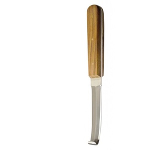 Couteau à sabots en argent de qualité supérieure avec manche en bois, double tranchant, en acier inoxydable, réutilisable, antirouille, matériel obstétrical - Product Image 6