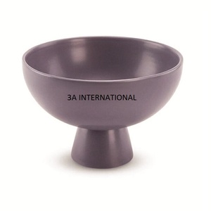 Cuenco de servidor con recubrimiento de polvo negro de fruta de forma redonda Cuenco decorativo hecho a mano de forma redonda para servidor de frutas y frutas secas - Product Image 2