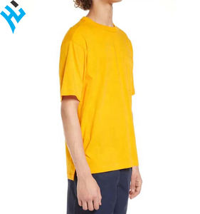 เสื้อยืดแขนสั้นสำหรับผู้ชายเสื้อยืดผ้าฝ้าย100% สีทึบคอกลมออกแบบโลโก้ได้ตามต้องการฤดูร้อน - Product Image 3