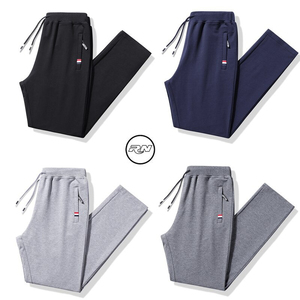 Customized <b>Men</b> Premium Sweatpant with <b>Elastic</b> Ankles Cotton Plus size <b>Men's</b> Jogger Pants <b>Trousers</b> Solid Tapered Gym Track Pant - Product Image 2
