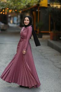 เสื้อโค้ทผู้หญิงคอลเลคชั่นใหม่ เสื้อผ้าอิสลามแบบตุรกี อาบายะ คาฟตัน ดูไบ อาหรับ มุสลิม แฟชั่นอิสลาม ชุดเดรสตุรกี - Product Image 6