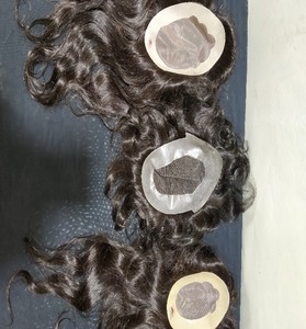 Perruque Full Swiss Lace naturelle Remy, 100% cheveux humains, toupet pour hommes, système de remplacement de cheveux - Product Image 4
