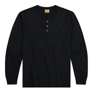 Henley เสื้อคอเสื้อมีกระดุมแบบคลาสสิกสำหรับผู้ใหญ่แฟชั่นผ้าฝ้าย100% ลำลองรัดรูปแห้งเร็ว - Product Image 4