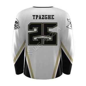 OEM sublimado Hockey Jerseys fabricante profesional 100% poliéster Hockey sobre hielo Jersey ligero hockey práctica jerseys - Product Image 4