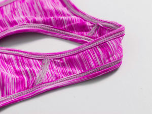 Soutien-gorge de sport Sexy XS pour femmes à séchage rapide respirant en coton Gym Fitness Yoga Wear avec imprimé uni rembourré et confortable - Product Image 4