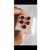 Pierre précieuse naturelle de qualité AAA, rubis rouge, avec certificat IGI, taille brillant, forme ronde, 10 mm, 5 carats, traité thermiquement