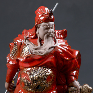 Dropship Ufficio di Lusso Decorazione di Ceramica Regalo di Affari Guan Yu <span class=keywords><strong>Statue</strong></span> di Buddha Figura - Product Image 4