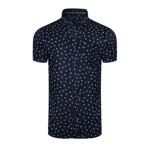 Camisas de Vestir de Algodón para Hombre de Diseño Moderno y Alta Calidad, Tallas Disponibles, Incluyendo Tallas Grandes / Camisas de Vestir Casuales de Manga Corta de Algodón para Hombre - Product Image 5