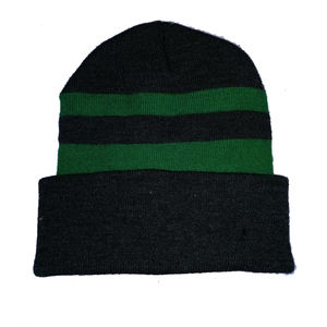 Bonnet à manchette unique unisexe acrylique chaud tricot rayé Jacquard plage ski patinage - Product Image 6