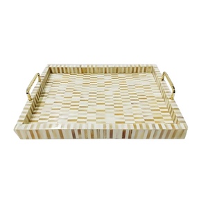 ผู้ผลิตถาดฝังกระดูกในอินเดีย ถาดเสิร์ฟฝังกระดูกเรซิ่นคุณภาพพรีเมียม สีปรับแต่งได้ - Product Image 1