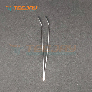 Argent Poli Angle Timbre monnaie verre collector Pince À Épiler sans Embout PVC Meilleur laboratoire bureau pince à épiler pour antimanipulation sensibles - Product Image 3