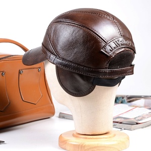 Gorro de Béisbol Unisex de Cuero 100% Genuino para Invierno, Diseño Deportivo de 6 Paneles para Todas las Temporadas - Product Image 4