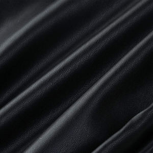 Pantalones Casuales Ajustados de Cintura Media al por Mayor, Personalizados en Cuero PU de Color Puro para Invierno, Estilo de Frente Plano - Product Image 3