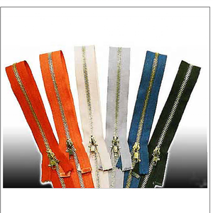 Cremallera Metálica de Dientes Dorados OZL GMA con Cierre Automático, 100 cm de Longitud, Fabricantes de Cremalleras - Product Image 1