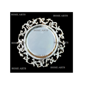 Assiette de présentation ronde au design attrayant, de qualité supérieure, couleur argent, pour la maison et les restaurants - Product Image 3