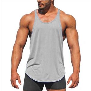 Camiseta sin mangas para hombre para viajes deportivos y actividades de gimnasio-Camiseta deportiva para correr con logotipo personalizado para culturismo y entrenamiento deportivo - Product Image 1