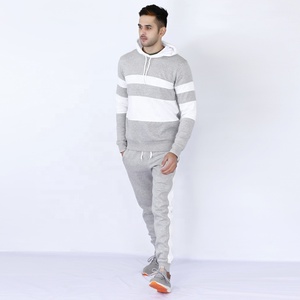 Wholesale Lightweight Embroidery <b>Plain</b> <b>Tracksuits</b> Men 100% Cotton Unisex Joggiing <b>Tracksuit</b> - Product Image 4