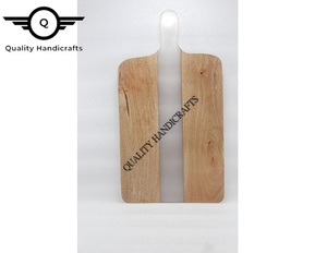 2022 nuevo producto tabla de cortar de madera hecha a mano y bloques de cortar de madera de resina para Cocina Casera artesanías indias de calidad - Product Image 3