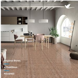 Carreaux de sol en céramique blanche effet marbre poli brillant, carreaux de porcelaine 24x24 2x2 60x60cm - Product Image 3