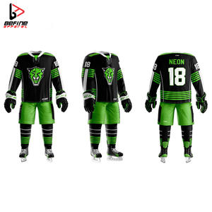 Maillot de hockey sur glace de qualité supérieure logo personnalisé service OEM fabriqué en usine prix raisonnable uniformes de hockey sur glace - Product Image 6