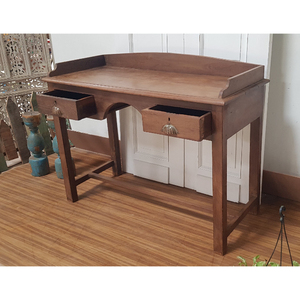 Cổ Điển Gỗ Tếch Bàn Viết Cổ Ấn Độ Đồ Nội Thất Ổn Định Cổ Cổ Đồ Nội Thất Ấn Độ Bàn Viết - Product Image 2