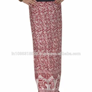 Indien Droite Wrap jupe ethnique Ethnique Nouveau Wrap Sarong Jupe Simple Jupes Robe Gitane Hippie Boho Femmes vêtements de mode de