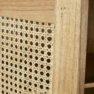 Armoire en bois et en paille naturelle mixtes, vente en gros au Vietnam, - Product Image 4
