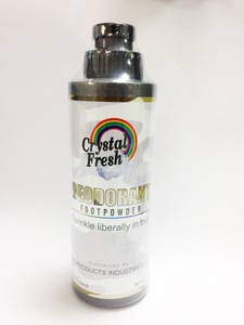 CRYSTAL FRESH Poudre déodorante pour les pieds et le corps unisexe 110 G FPL-110 Citronnelle Certifiée ISO9001 - Product Image 3
