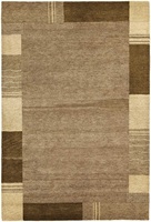 Tapis indo-népalais exclusif, noué à la main, fabriqué à la machine, 60 nœuds, tissage plat, abstrait, en laine/soie, lavable, résistant aux taches, réversible