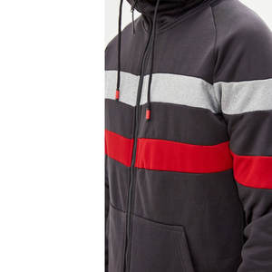 บล็อกสีระเหิดที่แตกต่างกันหลายชุดวอร์มซิปซิปซิปขึ้นชุดติดตามราคาขายส่งชุดติดตาม - Product Image 5