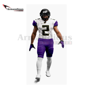 Prix de gros Uniforme de football américain pour adultes à manches courtes respirant Taille Plus Caractéristique Coût - Product Image 2