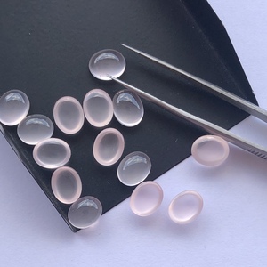 Cabujón calibrado suelto liso de cuarzo rosa natural de 8mm y 10mm compre en línea ahora a precio de fábrica de piedras fabricante Alibaba - Product Image 1