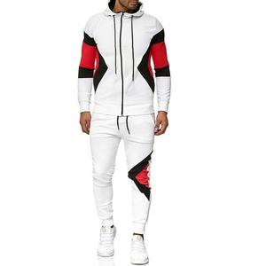 Survêtement homme ajouré personnalisé de haute qualité, vêtement de Jogging, costume de sport décontracté - Product Image 4
