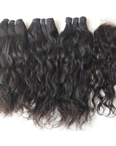 Extensions de cheveux humains vierges Remy du sud de l'Inde avec tissage Micro-Link et texture Water Wave - Product Image 2