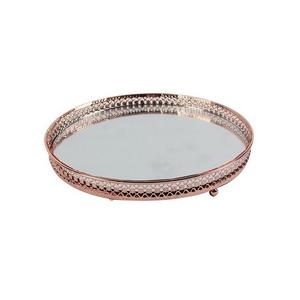 Plateau de service moderne en miroir octogonal argenté le plus vendu Plateau en métal élégant fait à la main pour un usage domestique Plat au design raffiné Vente en gros - Product Image 5