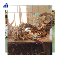 Nouveau Design Rectangle Forme Aquarium Décoratif Bonsaï Bois Flotté Du Vietnam pour Salon Grossistes Boîte Emballée