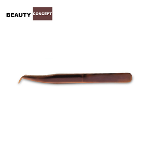 Custom Brand Eyelash Extension Tweezers Set Stainless Steel Tools Anti-Static Precision <b>Soft</b> Leather Case Includes Your Brand - Product Image 5