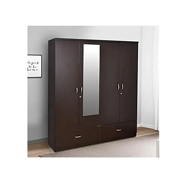 सर्वश्रेष्ठ विक्रेता-वियतनाम दरवाजे बेडरूम फर्नीचर Melamine लकड़ी के तह दरवाजा अलमारी के साथ आधुनिक डिजाइन