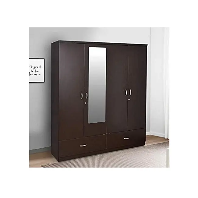 Puertas de madera plegables de melamina, muebles de dormitorio, armario con diseño moderno, vietnamita, el más vendido