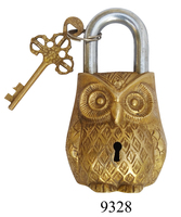 Antique Camel Design Solid Brass Padlock Door and Household Use Lock Steel and Aluminum Material
