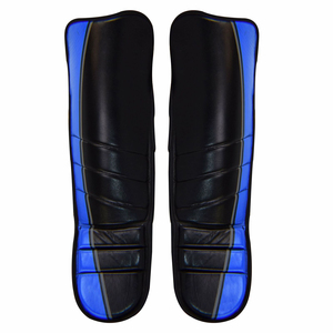 Protège-tibias d'arts martiaux pour adultes personnalisables EVA et cuir avec logo anti-poids pour la protection - Product Image 1