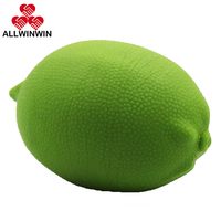 ALLWINWIN HEB04 Ballon d'exercice pour les mains - Anti-stress TPR en forme de citron vert à presser